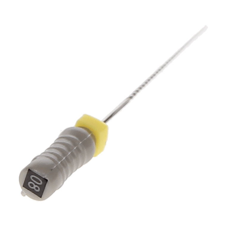 House Brand Dentistry 400118 HSB Endodontic K-Files 25mm #08 Grey Stainless Steel 6/Pk House Brand Dentistry 400118 HSB Endodontic K-Files 25mm #08 Grey Stainless Steel 6/Pk